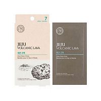 Набор патчей от черных точек с экстрактом алоэ The Face Shop Jeju Volcanic Lava Aloe Nose Strips оптом в Томск 